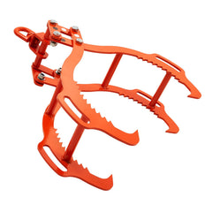 28in Log Lifting Tongs, 4-Claw Log Tongs, Heavy Duty Steel Log Grapple, 2650LBS Lifting Capacity, Swivel Log Graper Timber, Eagle Claw Design, Log Skidding Tongs for Trucks, Tractors, Forklifts