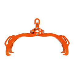 32in Log Lifting Tongs, 4-Claw Log Tongs, Heavy Duty Steel Log Grapple, 2200LBS Lifting Capacity, Swivel Log Graper Timber, Eagle Claw Design, Log Skidding Tongs for Trucks, Tractors, Forklifts