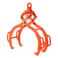 36in Log Lifting Tongs, 4-Claw Log Tongs, Heavy Duty Steel Log Grapple, 3300LBS Lifting Capacity, Swivel Log Graper Timber, Eagle Claw Design, Log Skidding Tongs for Trucks, Tractors, Forklifts