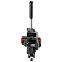 Hydraulic Log Splitter Valve 1 Spool, 25 GPM Hydraulic Directional Control Valve, 3626PSI Hydraulic Loader Valve, Hydraulic Joystick Control Valve for Small Tractors, Loaders, Log Splitter