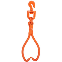 Log Skidding Tongs, 45.7cm 2 Claw Log Lifting Tongs, Heavy Duty Rotating Steel Lumber Skidding Tongs, 350 kg Loading Capacity, Log Lifting, Handling, Dragging & Carrying Tool