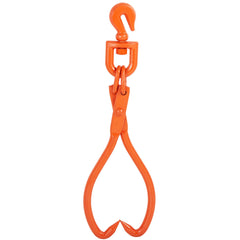 Log Skidding Tongs, 45.7cm 2 Claw Log Lifting Tongs, Heavy Duty Rotating Steel Lumber Skidding Tongs, 350 kg Loading Capacity, Log Lifting, Handling, Dragging & Carrying Tool