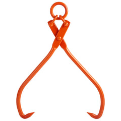 Log Skidding Tongs, 81.3cm 2 Claw Log Lifting Tongs, Heavy Duty Steel Lumber Skidding Tongs, 700 kg Loading Capacity, Log Lifting, Handling, Dragging & Carrying Tool