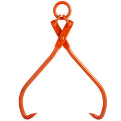 Log Skidding Tongs, 81.3cm 2 Claw Log Lifting Tongs, Heavy Duty Steel Lumber Skidding Tongs, 700 kg Loading Capacity, Log Lifting, Handling, Dragging & Carrying Tool