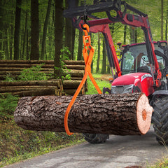 Log Skidding Tongs, 81.3cm 2 Claw Log Lifting Tongs, Heavy Duty Rotating Steel Lumber Skidding Tongs, 700 kg Loading Capacity, Log Lifting, Handling, Dragging & Carrying Tool