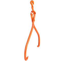 Log Skidding Tongs, 81.3cm 2 Claw Log Lifting Tongs, Heavy Duty Rotating Steel Lumber Skidding Tongs, 700 kg Loading Capacity, Log Lifting, Handling, Dragging & Carrying Tool