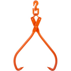 Log Skidding Tongs, 81.3cm 2 Claw Log Lifting Tongs, Heavy Duty Rotating Steel Lumber Skidding Tongs, 700 kg Loading Capacity, Log Lifting, Handling, Dragging & Carrying Tool