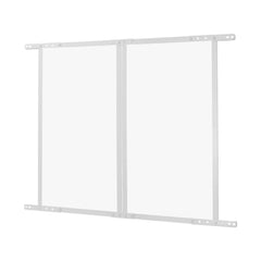 RV Screen Door Protector, 800 x 723.9 mm Door Grille, Easy to Install and Disassemble, Reinforced Breathable Protective Mesh, Aluminum Alloy Camper RV Entry Protector for Pet Protection, White