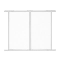 RV Screen Door Protector, 800 x 723.9 mm Door Grille, Easy to Install and Disassemble, Reinforced Breathable Protective Mesh, Aluminum Alloy Camper RV Entry Protector for Pet Protection, White