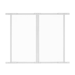 RV Screen Door Protector, 800 x 723.9 mm Door Grille, Easy to Install and Disassemble, Reinforced Breathable Protective Mesh, Aluminum Alloy Camper RV Entry Protector for Pet Protection, White