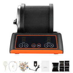 Rock Tumbler Kit, 2 lbs Rock Polishing Kit, 4 Speed Settings 9-Day Polishing Timer Stone Polishing Kit, Rock Polisher with Rough Gemstones and Polishing Grits, Rock Polisher for Adults Kids