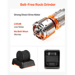 Rock Tumbler, 0.45kg Rock Polishing Machine, Rocks Tumbling Kit with 4-Speed Adjustment, 1–9 Day Timer, Direct Drive Motor Rocks Polishing Kit for Rose Quartz, Amethyst, Red Jasper, Lapis Lazuli