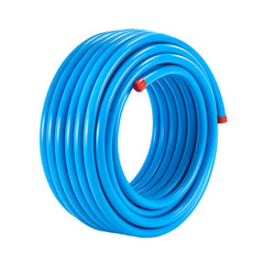 Air Compressor Line Kit, 100FT x 3/4", HDPE-Aluminum Compressed Air Piping System, Leak-Proof, Pressure-Resistant & Easy-to-Install, Compressed Air Line Tubing Kit for Garages Workshops, Blue