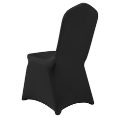 Stretch Spandex Folding Chair Covers, Universal Fitted Chair Cover, Removable Washable Protective Slipcovers, for Wedding, Holiday, Banquet, Party, Celebration, Dining (30PCS Black)
