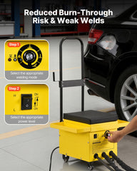 4.5KW Professional Stud Welder Dent Repair Kit with 2 Welding Guns & 6 Modes, All in One Dent Repair Workstation with Extended Handle, Padded Seat and Accessory Tray