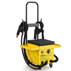4.5KW Professional Stud Welder Dent Repair Kit with 2 Welding Guns & 6 Modes, All in One Dent Repair Workstation with Extended Handle, Padded Seat and Accessory Tray