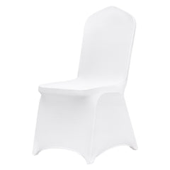 Stretch Spandex Folding Chair Covers, Universal Fitted Chair Cover, Removable Washable Protective Slipcovers, for Wedding, Holiday, Banquet, Party, Celebration, Dining (30PCS White)