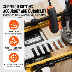 Dovetail Jig, 310 mm Width, Dove Tailing Router Jigs with Router Bit & 1/2” Template, Precise Alignment Dove Tail Jig, Mortise and Tenon Jig Woodworking Tools for Furniture & Wood Cabinet Making