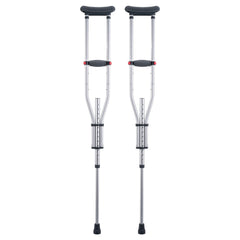 Underarm Crutches, 13-Level Height Adjustable Underarm Walking Crutches, Lightweight Aluminum Crutches for Adults Teenager - with Soft Underarm Pad for Leg Injury Surgery Disabled, 1 Pair 300LBS