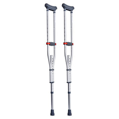 Underarm Crutches, 13-Level Height Adjustable Underarm Walking Crutches, Lightweight Aluminum Crutches for Adults Teenager - with Soft Underarm Pad for Leg Injury Surgery Disabled, 1 Pair 300LBS