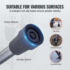 Underarm Crutches, 13-Level Height Adjustable Underarm Walking Crutches, Lightweight Aluminum Crutches for Adults Teenager - with Soft Underarm Pad for Leg Injury Surgery Disabled, 1 Pair 300LBS