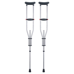 Underarm Crutches, 13-Level Height Adjustable Underarm Walking Crutches, Lightweight Aluminum Crutches for Adults Teenager - with Soft Underarm Pad for Leg Injury Surgery Disabled, 1 Pair 300LBS
