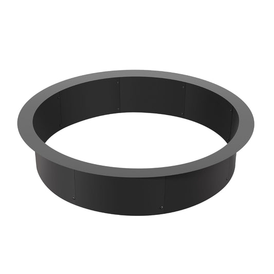 Fire Pit Ring, 40-Inch Outer/36-Inch Inner Diameter, 10inch Height 2.5mm Thick Fire Pit Insert, Heavy Duty Carbon Steel Liner DIY Campfire Ring above or In-Ground, for Outdoor Camping, Bonfires