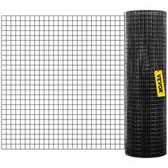 Hardware Cloth, 24" x 100' & 1"x1" Mesh Size, Galvanized Steel Vinyl Coated 16 Gauge Chicken Wire Fencing with A Cutting Plier & A Pair of Fabric Gloves, for Garden Fencing & Pet Enclosures,