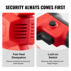 Handheld Electric Concrete Vibrator 800W 1.5M Shaft Air Bubble Remover