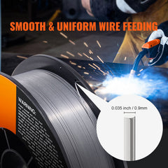 Flux Core MIG Welding Wire E71T-GS 0.035" 10LB Gasless Mild Steel MIG Wire