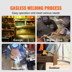 Flux Core Welding Wire, E71T-GS 0.030-inch 10LBS, Gasless Mild Steel MIG Welding Wire with Low Splatter for All Position Arc Welding and Outdoor Use