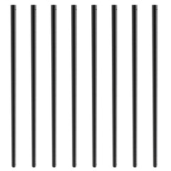 Staircase Metal Balusters, 3/4'' Round x 32'' Long Aluminum Decorative Banister Spindles, 101 Pack Deck Baluster with Screws, Classic Hollow Deck Railing Satin Black Powder Coated for Porch