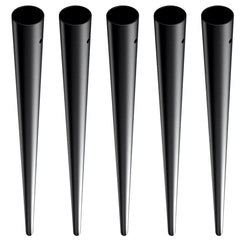 Staircase Metal Balusters, 3/4'' Round x 32'' Long Aluminum Decorative Banister Spindles, 101 Pack Deck Baluster with Screws, Classic Hollow Deck Railing Satin Black Powder Coated for Porch