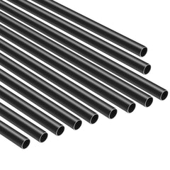 Staircase Balusters 101 Pack, 660 mm Aluminum Stair Balusters, 19 mm Water-Proof Round Metal Spindle Railing, Hollow Deck Railing with Rail Caps & Screws for Stairs, Porch, Patio, Matte Black