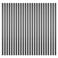 Staircase Balusters 101 Pack, 660 mm Aluminum Stair Balusters, 19 mm Water-Proof Round Metal Spindle Railing, Hollow Deck Railing with Rail Caps & Screws for Stairs, Porch, Patio, Matte Black