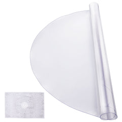 Plastic Table Cover, 42 x 42 Inch 2.0 mm Thick Clear Table Protector, Round PVC Desk Mat, Waterproof & Easy Cleaning Desk Pad Tablecloth, for Office Dresser Dining Room Table Night Stand