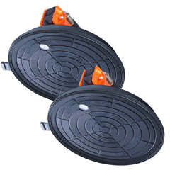 Glass Suction Cup, 203 mm 2 Pack 278 kg Capacity, Vacuum Suction Cup with ABS Handle and Carry Box, Heavy Duty Industrial Suction Cup Lifter Tool for Glass, Granite, Tile, Metal, Wood Lifting