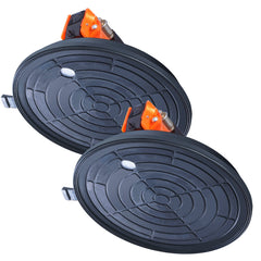 Glass Suction Cup, 203 mm 2 Pack 278 kg Capacity, Vacuum Suction Cup with ABS Handle and Carry Box, Heavy Duty Industrial Suction Cup Lifter Tool for Glass, Granite, Tile, Metal, Wood Lifting