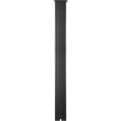 Mailbox Post Stand Mail Box Post 43" Black Powder-Coated Steel for Outdoor