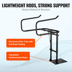 Hot Tub Cover Lift, Spa Cover Lift, Hydraulic, Height 84.07cm - 104.9cm Width 134.87cm - 234.95cm Adjustable, Installed Underneath on one Sides, Suitable for Various Sizes of Hot Tubs, Spa