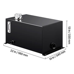 Hydraulic Fluid Reservoir Tank 10 Gallon Hydraulic Oil Reservoir Hydraulic Steel Tank Reservoir, Hydraulic Oil Tank Reservoir, Hydraulic Reservoir with a Temp Gauge