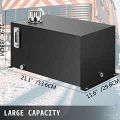 Hydraulic Fluid Reservoir Tank 10 Gallon Hydraulic Oil Reservoir Hydraulic Steel Tank Reservoir, Hydraulic Oil Tank Reservoir, Hydraulic Reservoir with a Temp Gauge