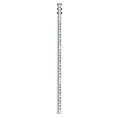 Aluminum Grade Rod, 9-Feet/8ths 3 Sections Telescopic Measuring Rod, Double-Sided Scale 1/8in Leveling Rod Stick,Aluminum Alloy Survey Rod with Bubble Level &Carrying Bag for Houses,Walls,Floors