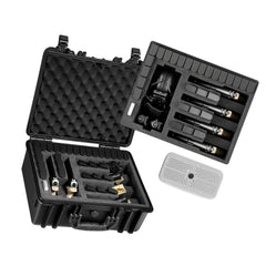 Hard Pistol Case, Heavy Duty Hard Gun Case with XPE Foam Interior, Waterproof Pistol Storage Box with Customizable Lining & Handle for Gun, Lenses, Camera, Gear, TSA Compliant, 475x415x215 mm