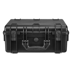 Hard Pistol Case, Heavy Duty Hard Gun Case with XPE Foam Interior, Waterproof Pistol Storage Box with Customizable Lining & Handle for Gun, Lenses, Camera, Gear, TSA Compliant, 475x415x215 mm
