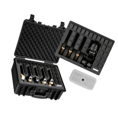 Hard Pistol Case, Heavy Duty Hard Gun Case with XPE Foam Lining, Waterproof Pistol Storage Box with Customizable Interior & Handle for Gun, Lenses, Camera, Gear, TSA Compliant, 475x415x215 mm