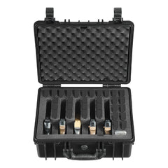 Hard Pistol Case, Heavy Duty Hard Gun Case with XPE Foam Lining, Waterproof Pistol Storage Box with Customizable Interior & Handle for Gun, Lenses, Camera, Gear, TSA Compliant, 475x415x215 mm