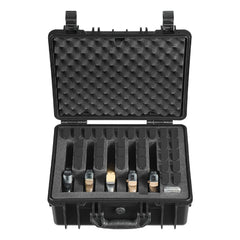 Hard Pistol Case, Heavy Duty Hard Gun Case with XPE Foam Lining, Waterproof Pistol Storage Box with Customizable Interior & Handle for Gun, Lenses, Camera, Gear, TSA Compliant, 475x415x215 mm