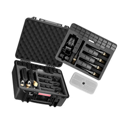 Hard Pistol Case, Heavy Duty Hard Gun Case with XPE Foam Lining, Waterproof Pistol Storage Box with Customizable Interior & Handle for Gun, Lenses, Camera, Gear, TSA Compliant, 491x434x211 mm