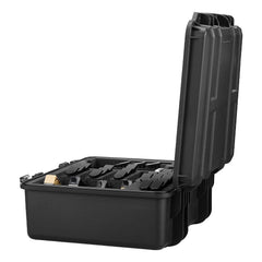 Hard Pistol Case, Heavy Duty Hard Gun Case with XPE Foam Lining, Waterproof Pistol Storage Box with Customizable Interior & Handle for Gun, Lenses, Camera, Gear, TSA Compliant, 491x434x211 mm